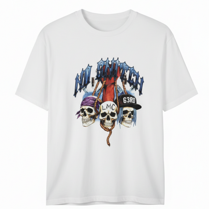 "No Snitch" Triple Skull Graphic Tee