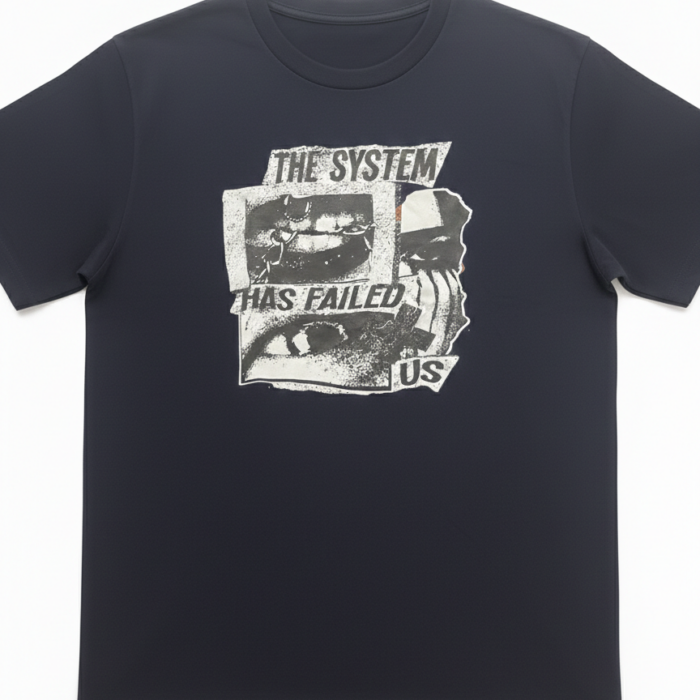 The "System Has Failed Us" Distressed Graphic Tee